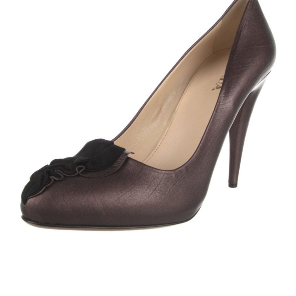 Prada Leather Pumps (worn outside home once)
